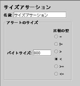 サイズアサーション